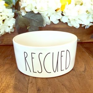 Rae Dunn Rescued Dog or Cat bowl